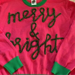 Queen of sparkle merry and bright sweater